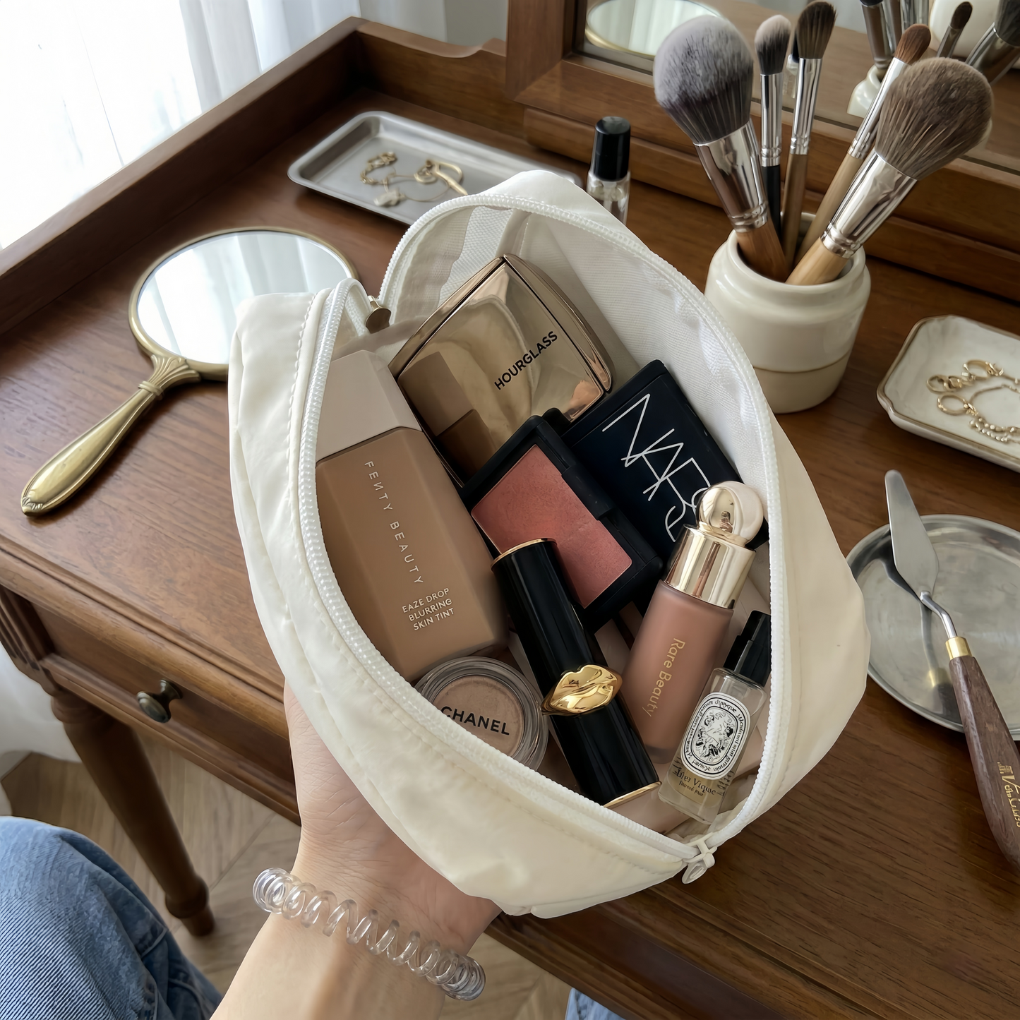 Cat Embroidery Storage Bag